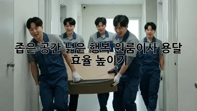좁은 공간, 넓은 행복! 원룸이사 용달 효율 높이기 🚀